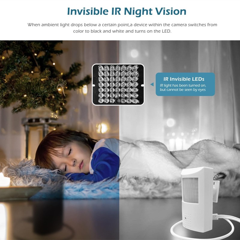 PoE IP Camera Audio 4MP(1440P) 3.7mm Lens Night Vision Mini IP 940nm Infrared... gallery
