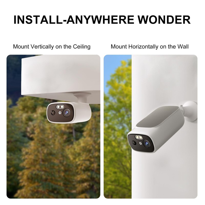 2K Camara De Seguridad Solar Para Casa Exterior Inalambrica Compatible Con Alexa gallery