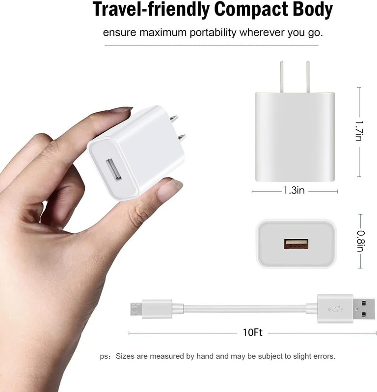 10Ft Power Adapter Wall Charger for Simplisafe Indoor Camera, Blink Mini Camera, gallery