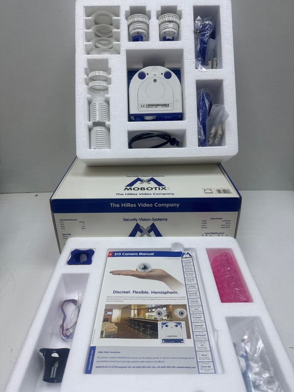 Mobotix MX-S15D-SET2 FlexMount S15 Complete Set Hemispheric IP Security Camera
