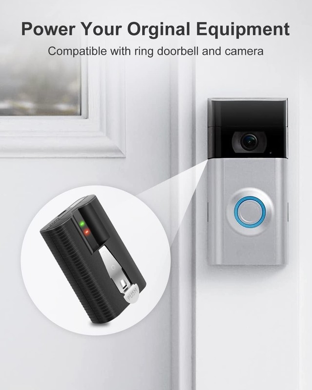 Rechargeable Battery Pack for Ring Doorbell | 4 Pack gallery