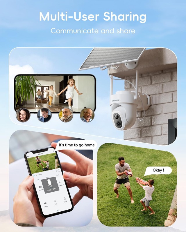 24/7 Continuous Recording Solar Security Cameras Wireless Outdoor gallery