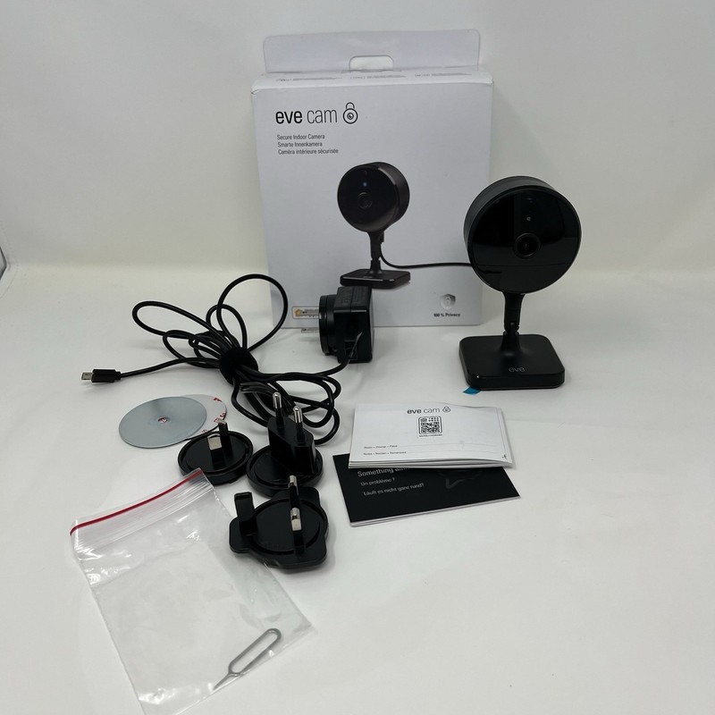 Eve Cam 501E Secure Indoor Camera Apple HomeKit Smart WiFi Camera Tested Working gallery