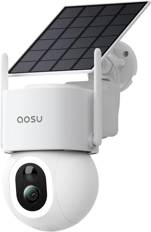 Solarcam D1 Max, 4K Solar Security Cameras Outdoor Wireless, 360° Pan & Tilt Cov