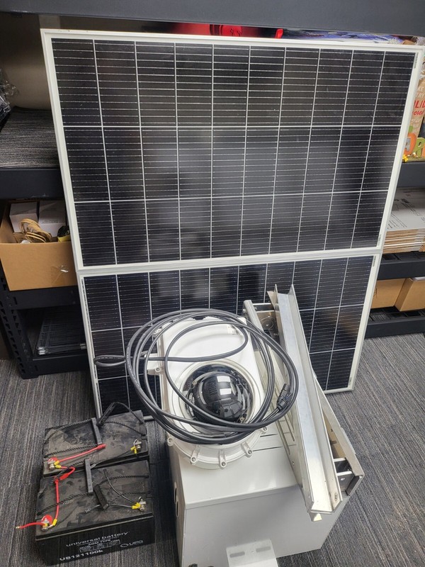 solar panel security camera kit
