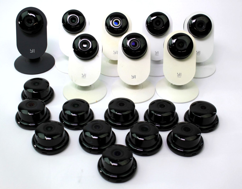 Lot of 19 HD Lightweight Indoor Home Cameras – Untested