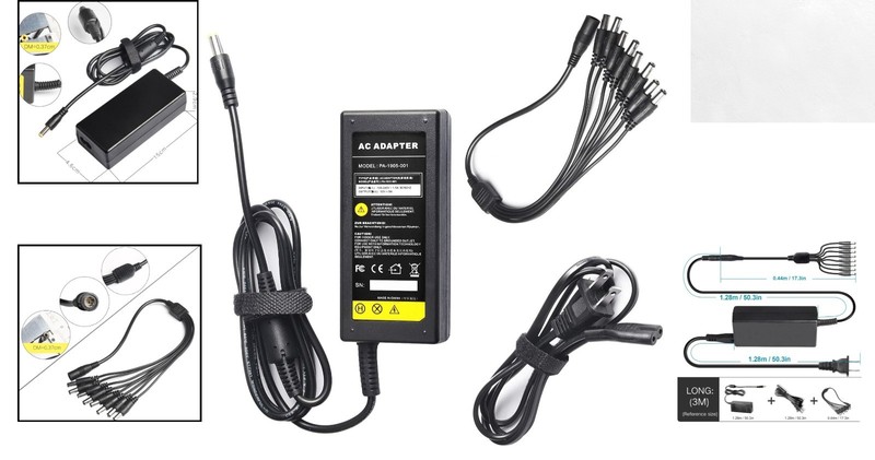 Reliable 12V 5A Power Supply Adapter with 8-Way Splitter for Enhanced Security gallery