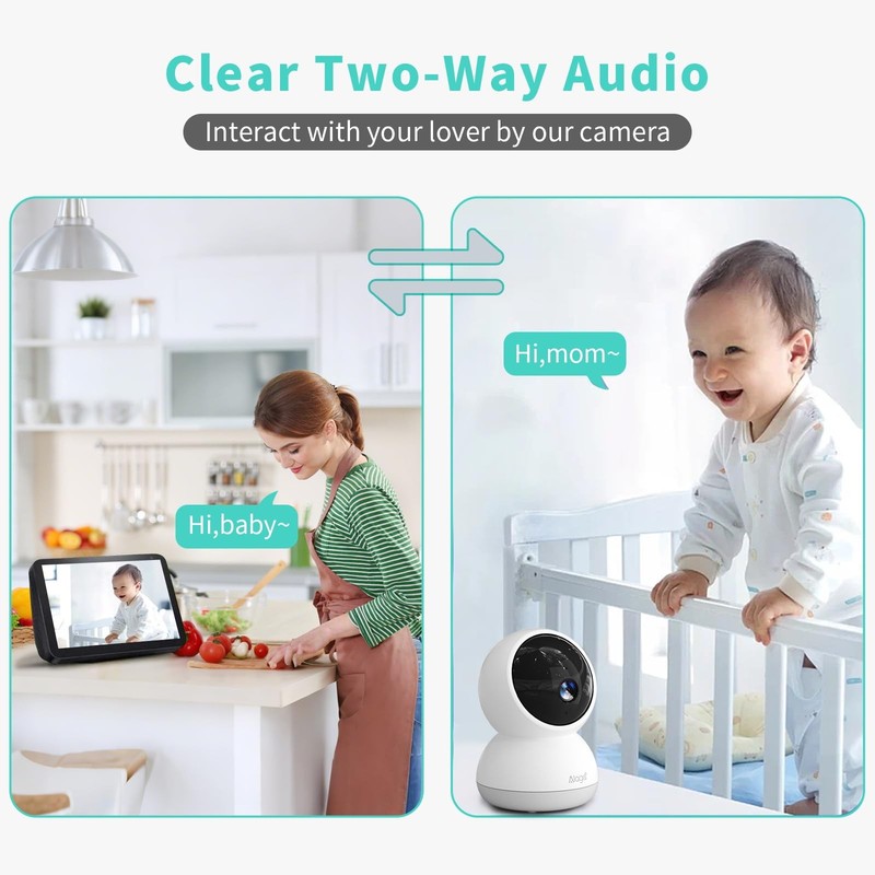 Indoor Camera 3K HD Indoor Security Camera 360° Pan/Tilt Pet Camera 2 Way Audio gallery