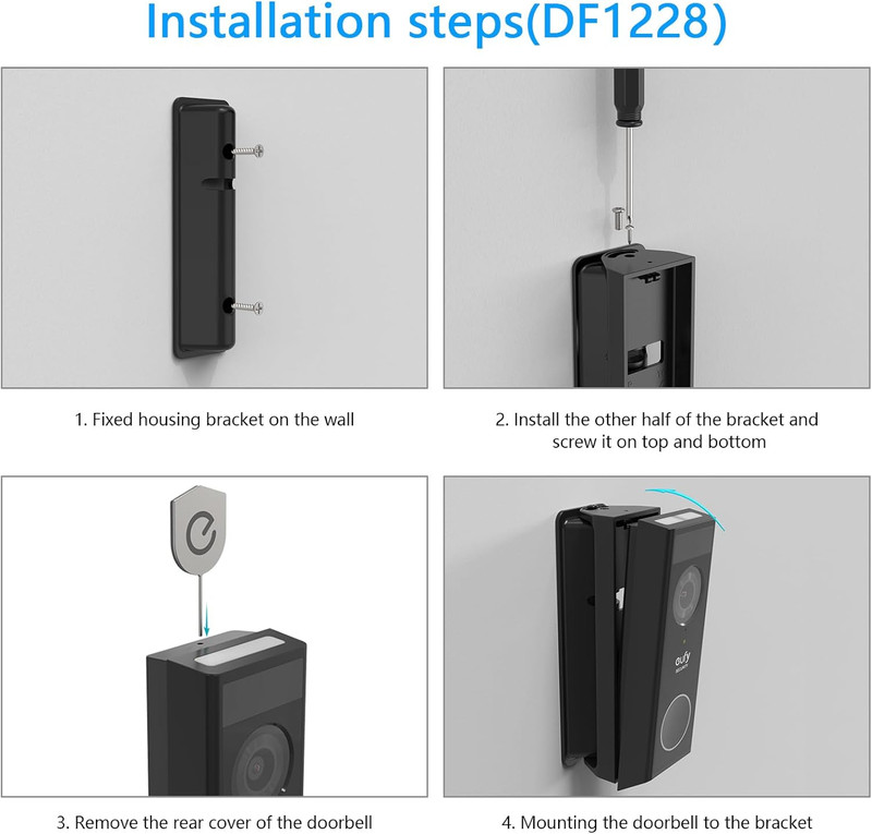 Adjustable Angle 0 to 35 Degree Eufy Doorbell Mount for Eufy Security Video Door gallery