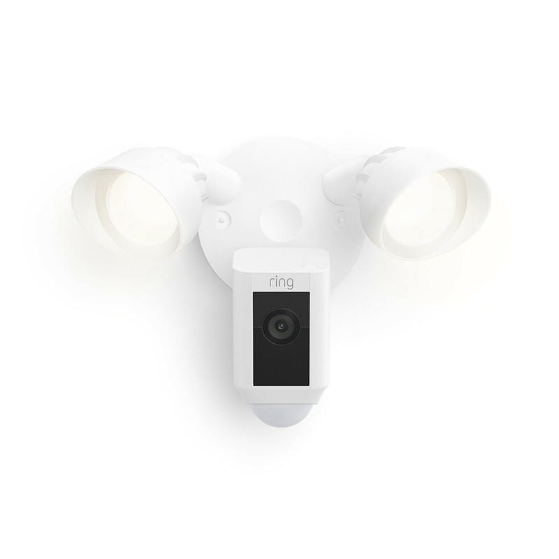 Ring Floodlight Cam Wired Plus, motion-activated 1080p HD video – 2021 release