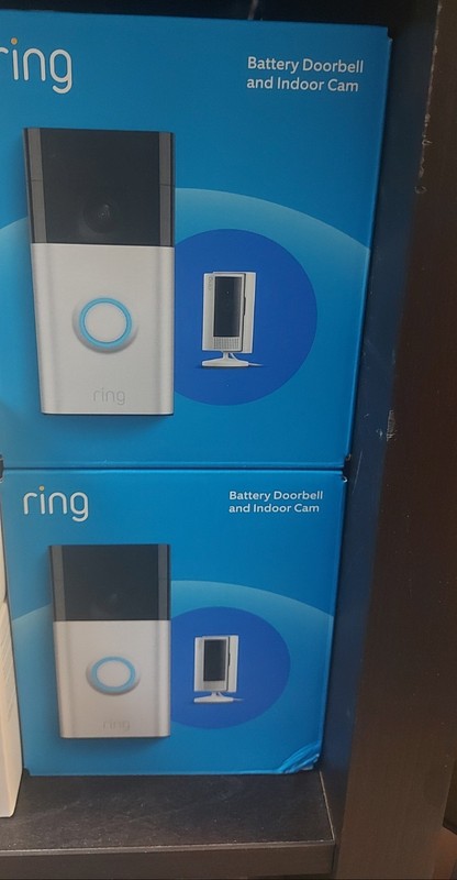 Ring Starter Set with Battery Doorbell and Indoor Cam: Security Wi-Fi System, gallery