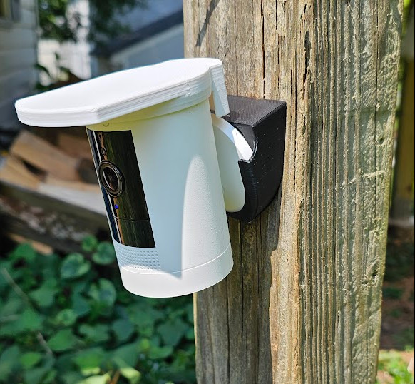 Ring Stick Up Security Camera 20 Degree / Bracket / Tree / pole / easy mount gallery