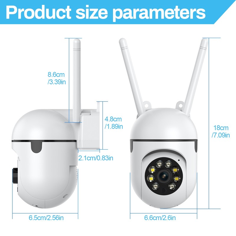 Wireless Solar/Battery Powered WiFi Pan/Tilt Outdoor Home Security Camera System gallery