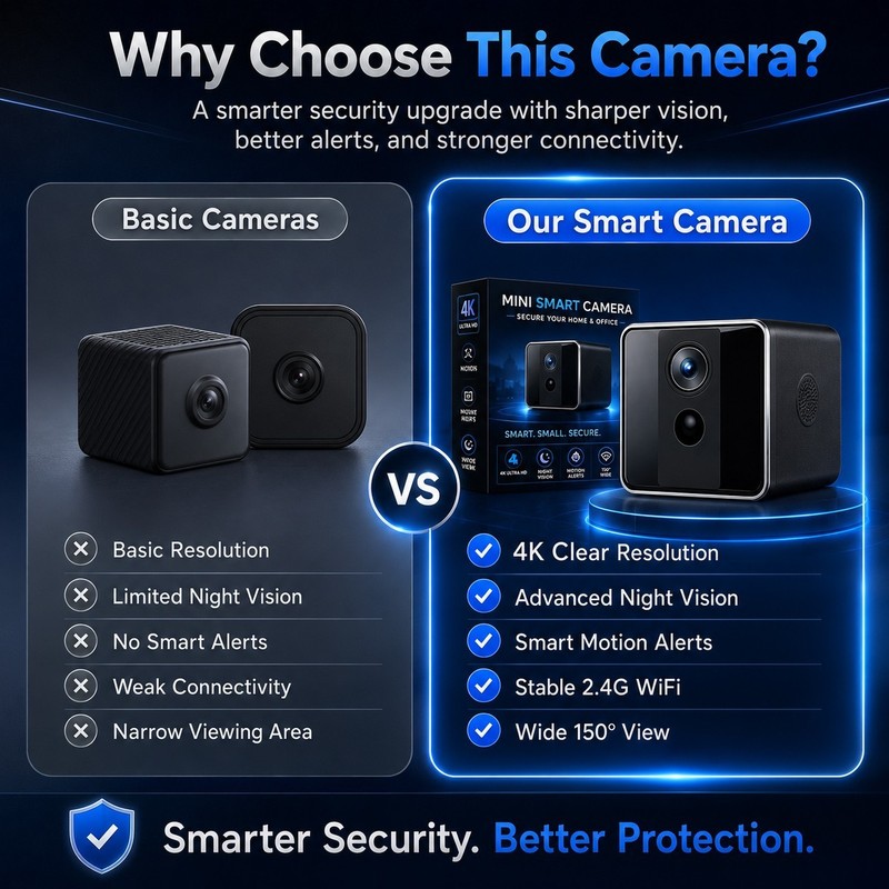 Wireless Smart Mini Security Camera 1080P HD WiFi Night Vision Motion Detection gallery