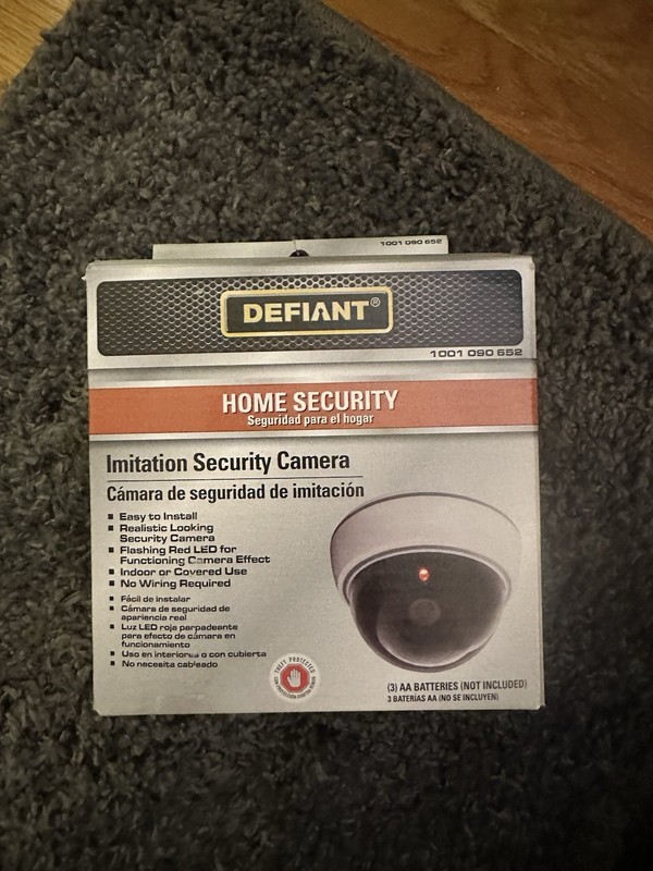 DefiantHome Security Indoor/Outdoor Fake Dome Surveillance Camera
