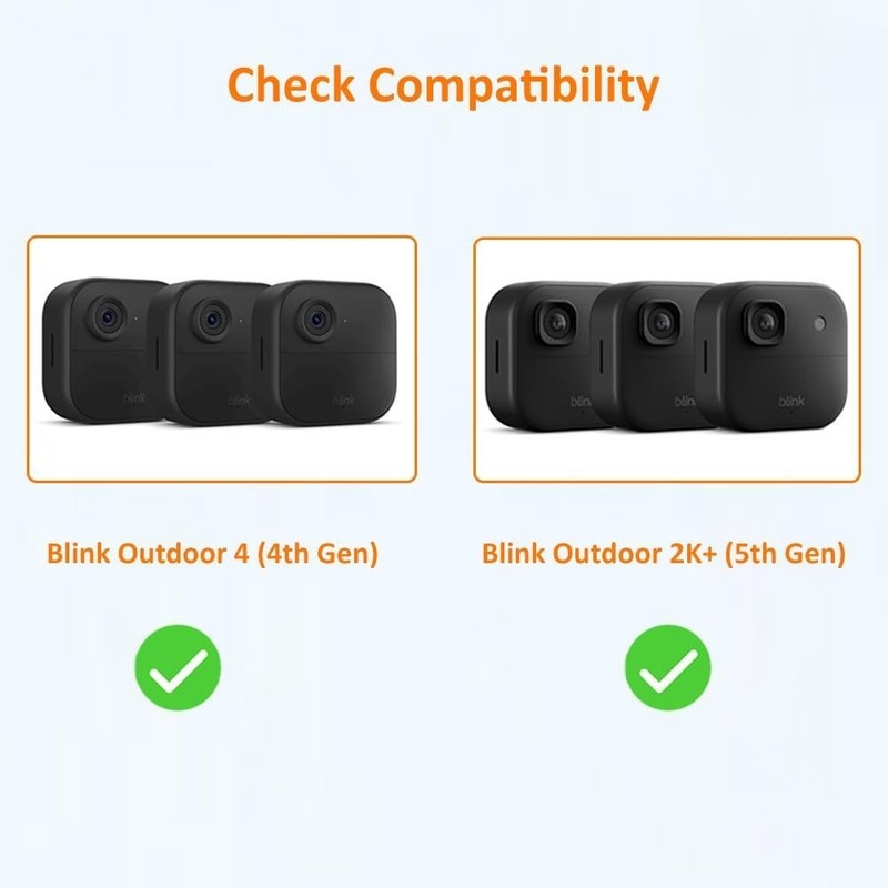 2 Pack Adjustable Weather-Resistant Mounts for Blink Cameras | Quick Install gallery