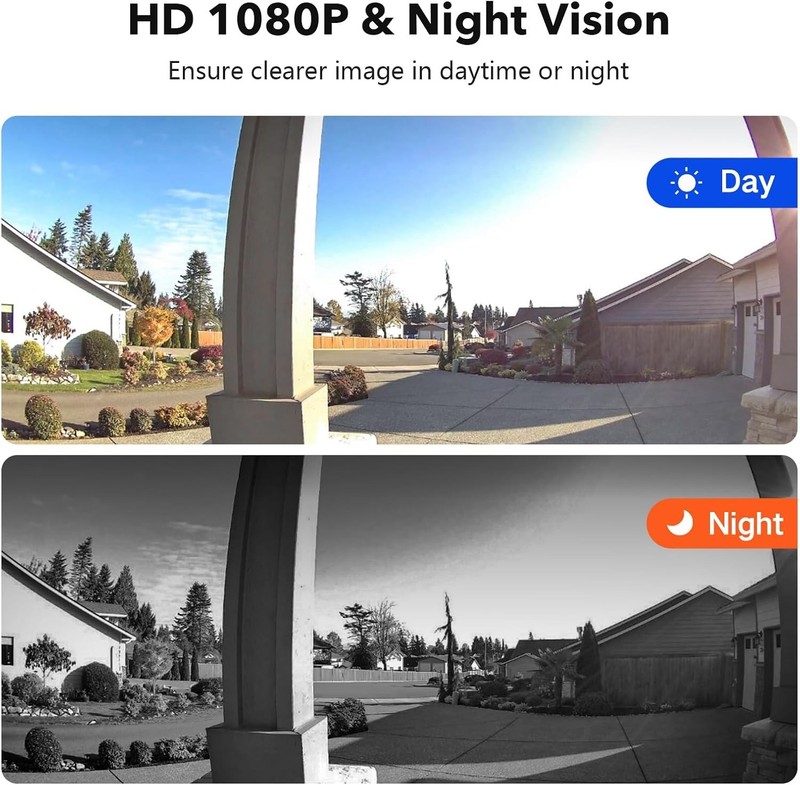 Bvavo Wireless Doorbell Camera Monitor Video, HD Phone & 7" Display +2-Way Audio gallery