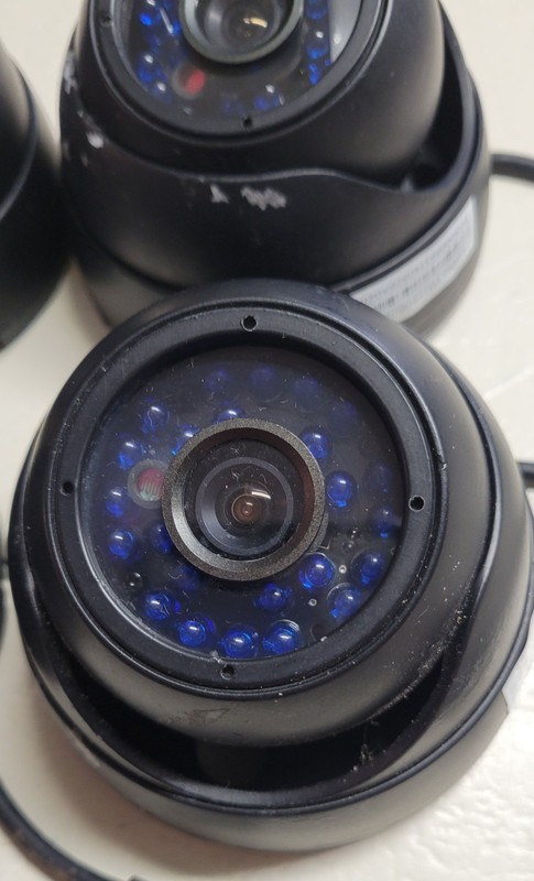 FunLux Color Dome Cameras 4 EACH * W/ CABLES & POWER SUPPLY PN: ZMD-CCH-DBS23NM gallery