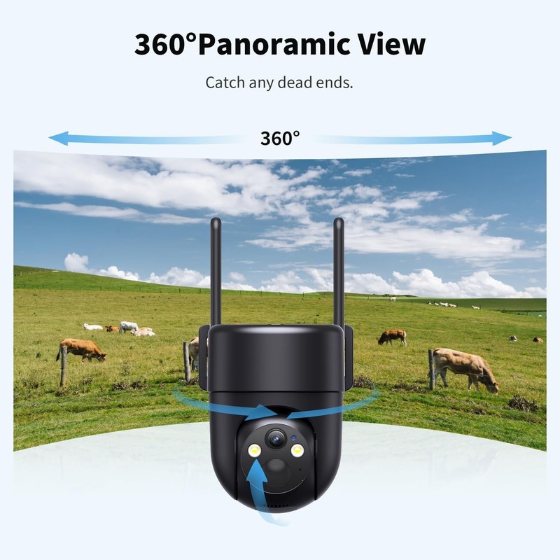 Solar-Powered 4G LTE Camera – Real-Time Outdoor Security with Color Night Vision gallery