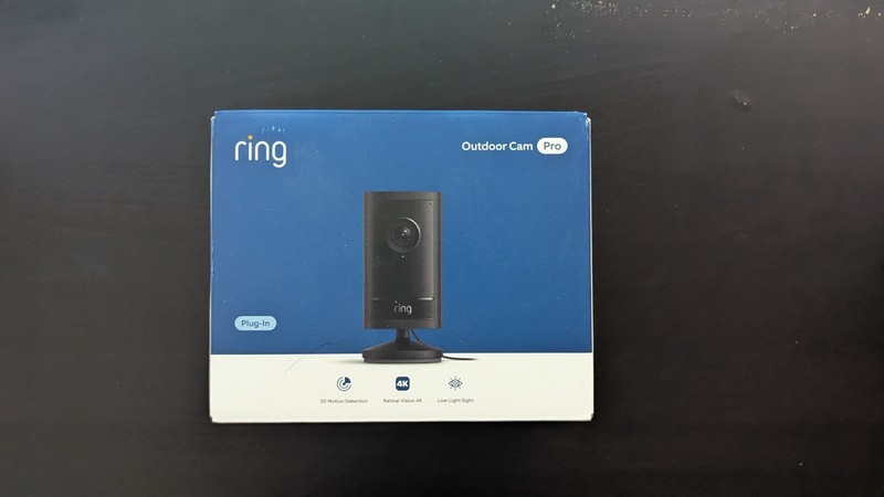 Ring Outdoor Cam Pro Retinal 4K Plug-In Camera 2-Pack White & Black New / Sealed gallery