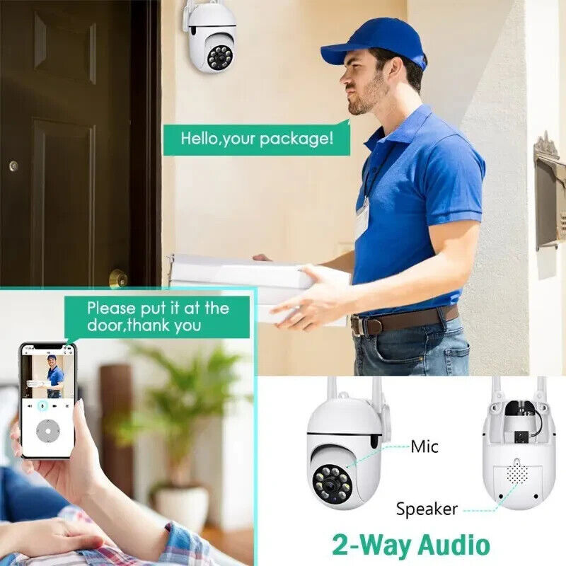 Wireless Security Camera System Outdoor Home 5G Wifi Night Vision Cam 1080P HD gallery