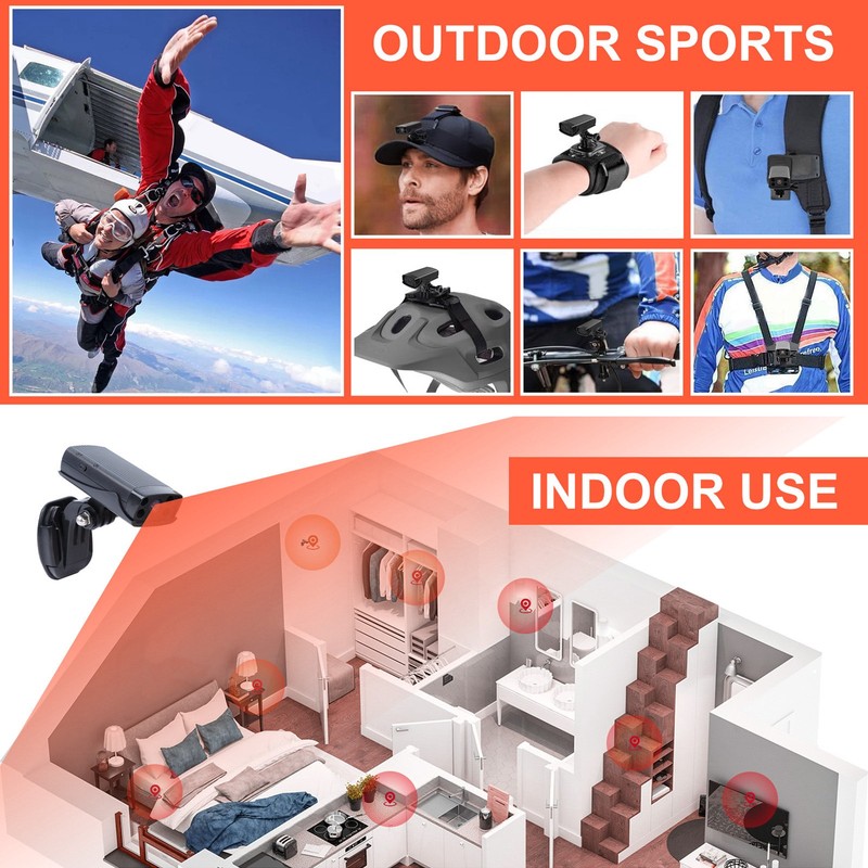 Wireless Camera HD Night Mode Support Wide Angle Panoramic View Large Capac JPOS gallery