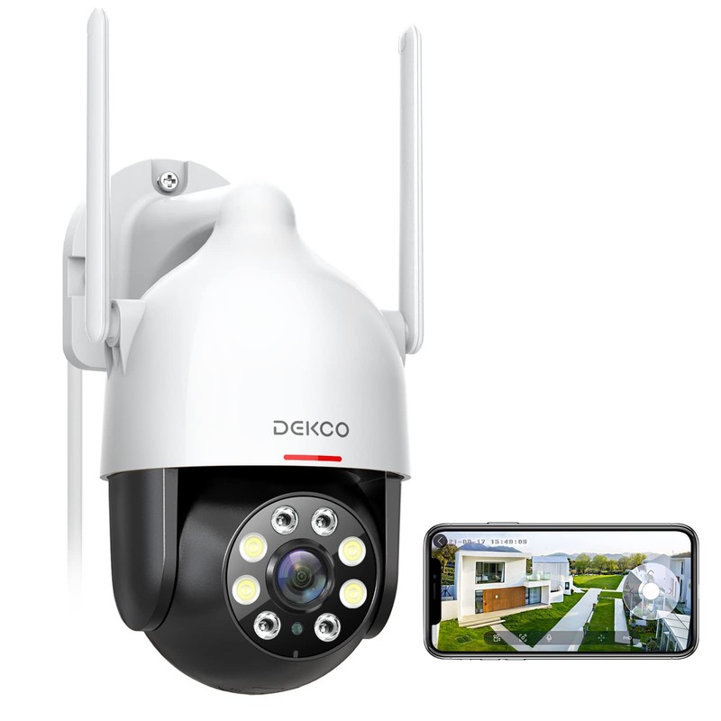 2K WiFi Surveillance Security Camera Outdoor/Home/Dome, Pan-Tilt 360° View, 3…