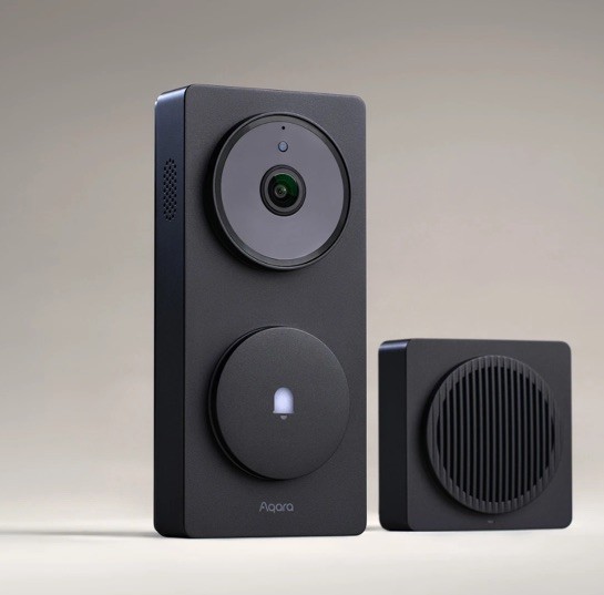 NEW Aqara Video Doorbell Camera - Wired/Battery Powered - Hub G410 Select -Black gallery