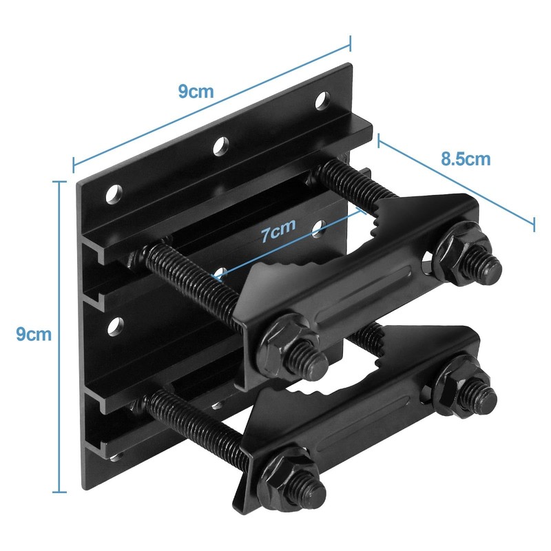 4 Pack 2.67" Pole Mounting Kit, Mast Mount Brackets for Outside Antenna, Stre... gallery