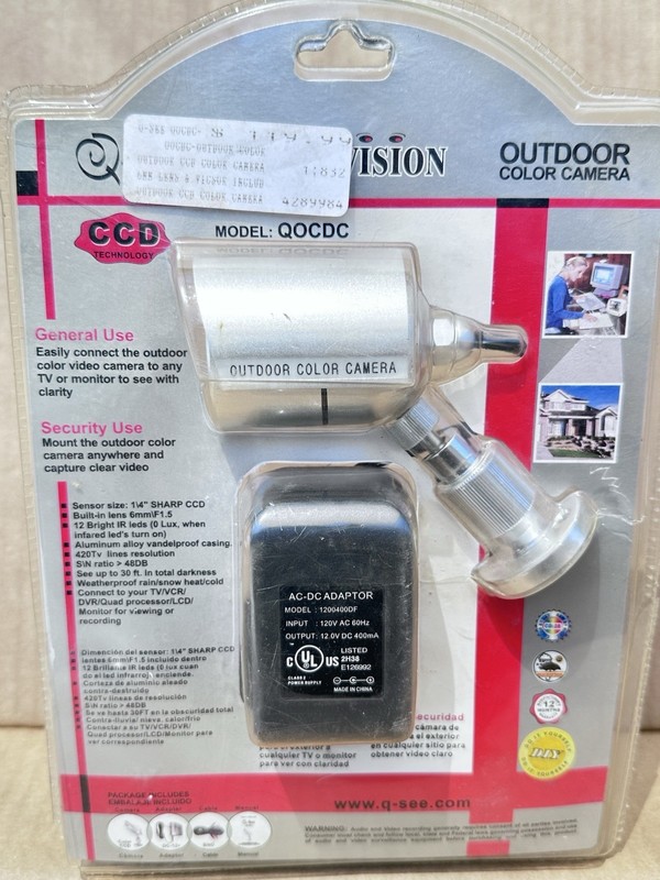 Q-See QD28194W Day/Night Color CCD Camera Brand New Sealed gallery