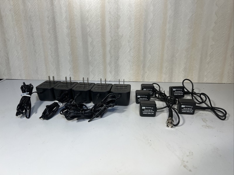 5 MG Electronics MG39 Twisted Pair Video Balun Transceiver 12" & Transformers!