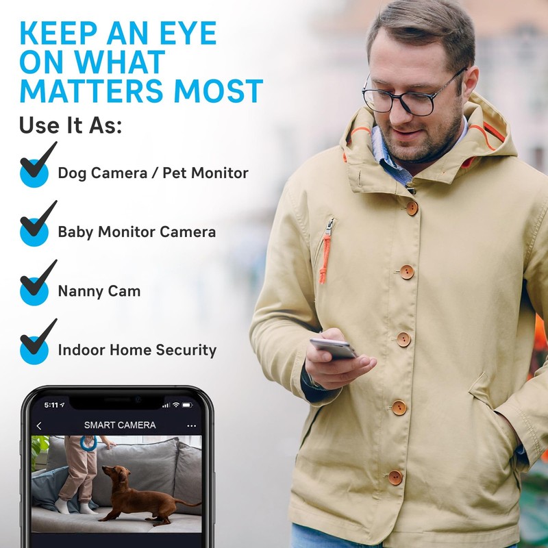 Geeni Vivid Indoor Smart Security Camera HD Live Stream Camera for Indoor Home gallery
