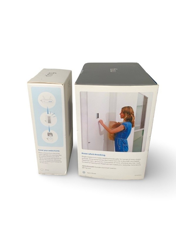 Ring Security Camera JSCB05925 with Ring Chime Pro – New – SN 4C24984DDB19 gallery