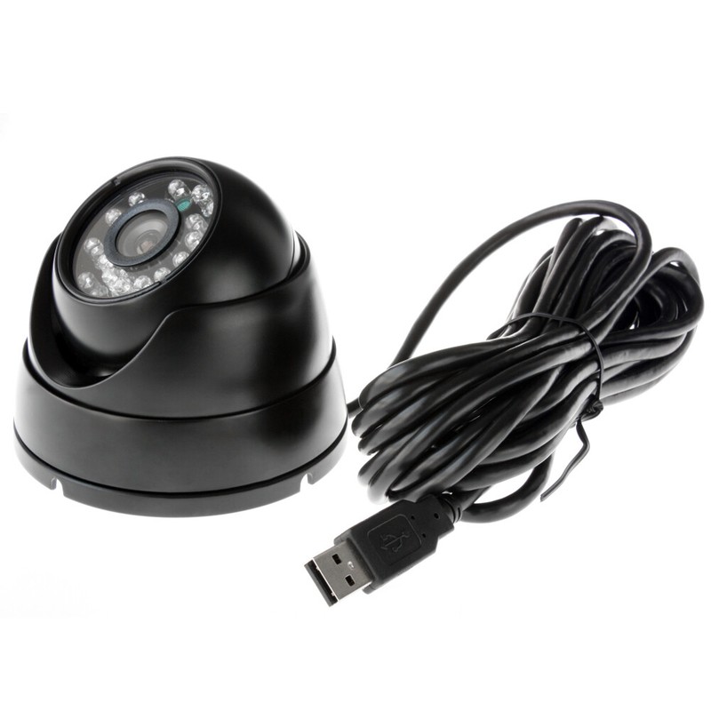8mm Lens 1MP In/Outdoor Waterproof Dome USB CCTV Security Camera IR Night Vision gallery