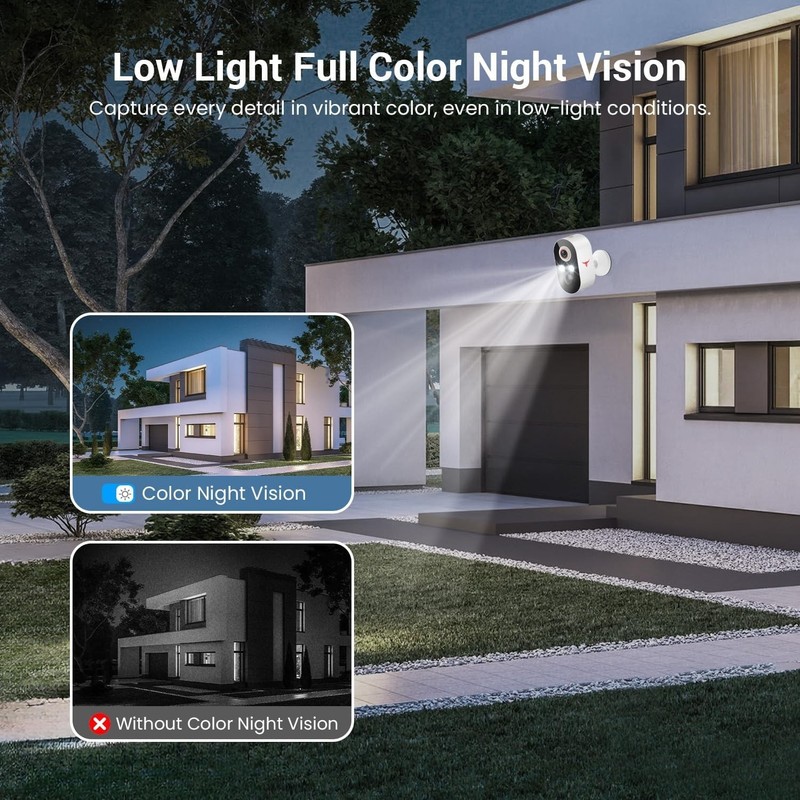 2 Camara Wifi De Seguridad Para Casa IP Interior Exterior Vigilancia Inalambrica gallery