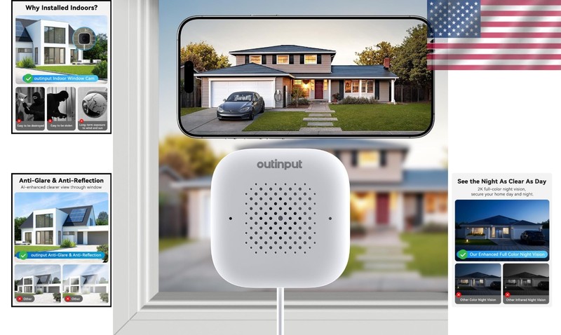 Indoor 2K 3MP WiFi Security Camera - Color Night Vision & Continuous Recording gallery