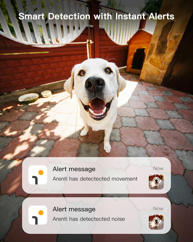 5G 4MP Pet Camera 2 Pack, No Subscription Indoor Security Camera for Dog/Cat/Bab gallery