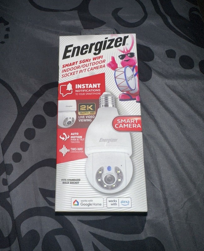 Energizer Smart Wi-Fi Indoor Outdoor Bulb Socket P/T Camera Only Used A Wk Or So gallery