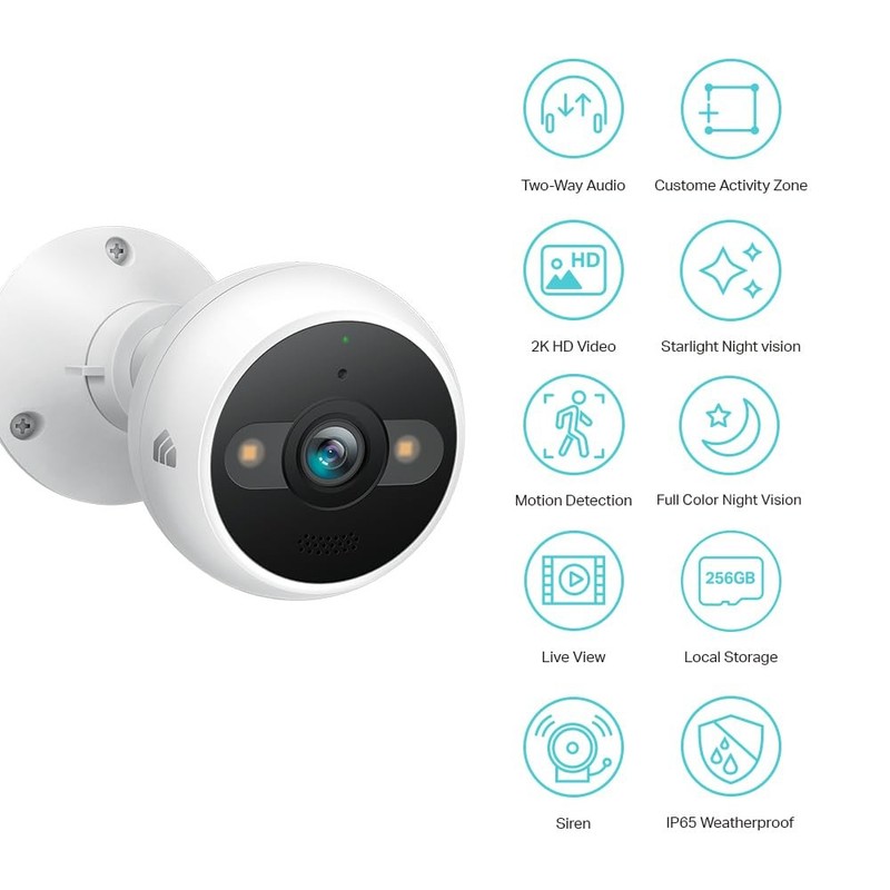 Kasa 2K Outdoor Wired Security Camera Person/Motion Detection 24/7 Recording 2 gallery