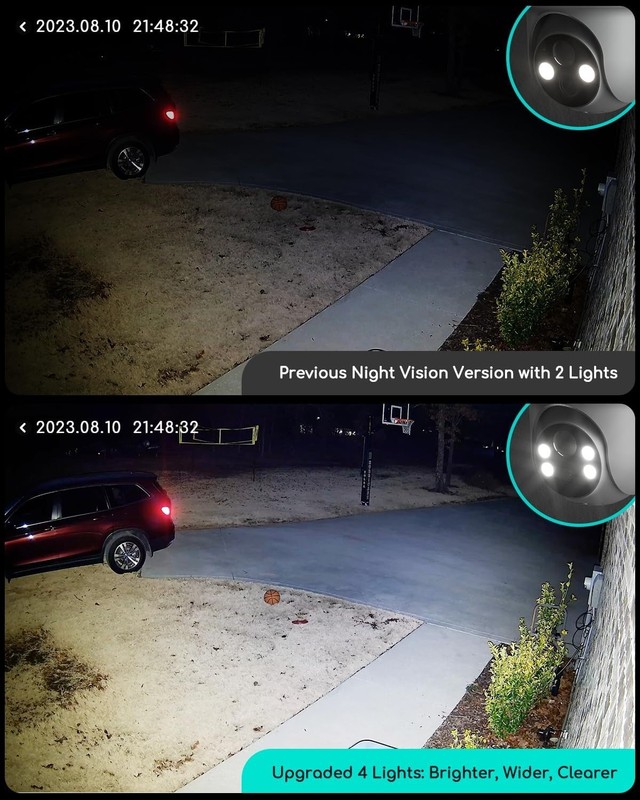 COOAU Outdoor 2K 360° Security Camera Wireless Home WiFi Battery PTZ CCTV Cam gallery