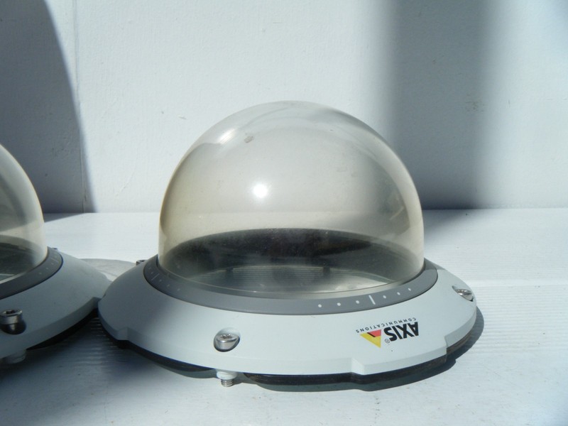 Two Nice Used Axis TQ6807 (01946-001) Clear Dome Camera Cover Q6075-E, Q6078-E + gallery