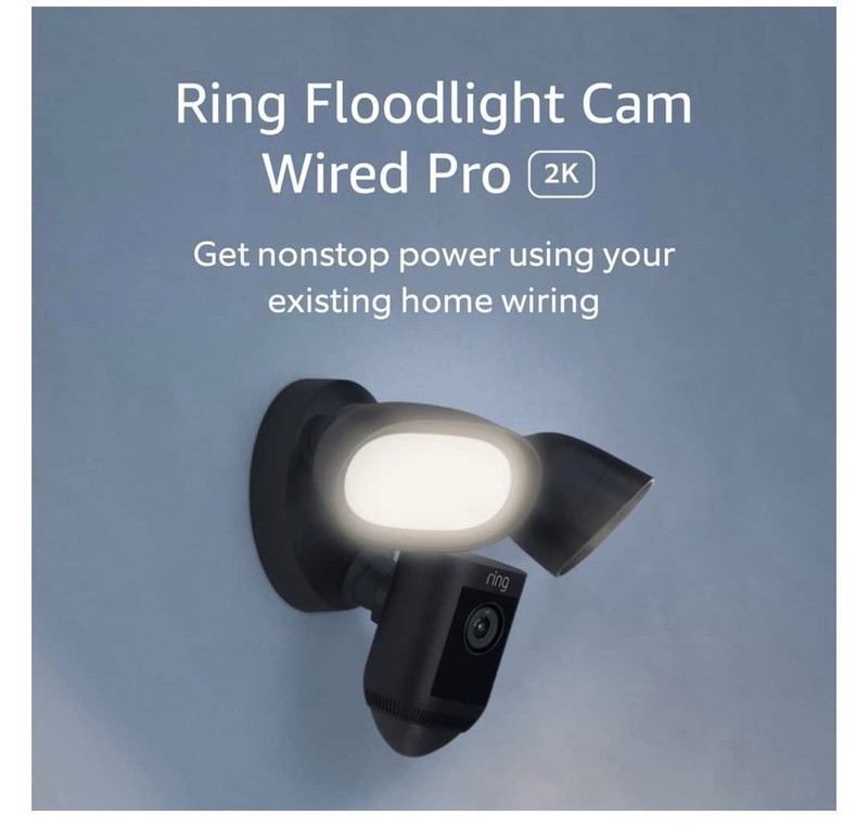 RING Floodlight Cam Pro Wired Security 2k gallery