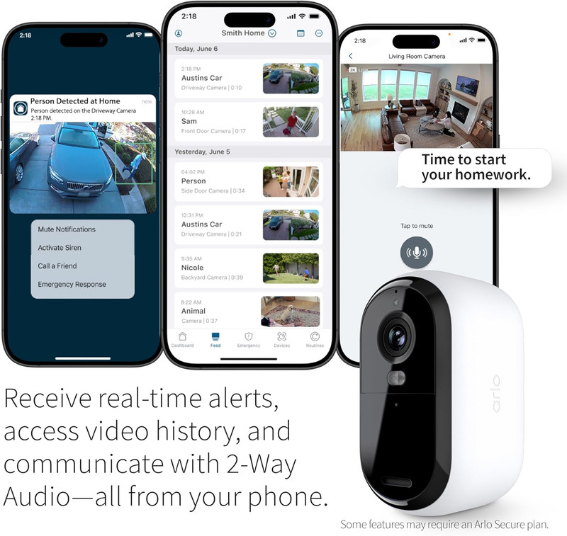 Essential Whole Home Security Bundle | Outdoor, Indoor, Video Doorbell Camera |2 gallery