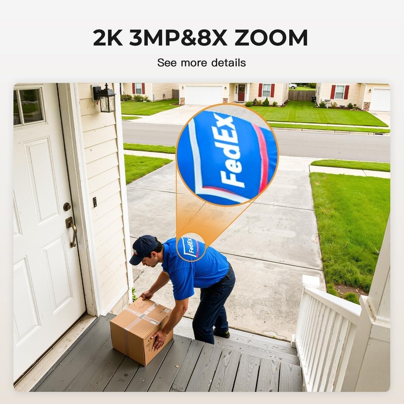 2K Cameras for Home Security,Indoor/Outdoor for Baby/Elder/Pet Monitoring wit... gallery