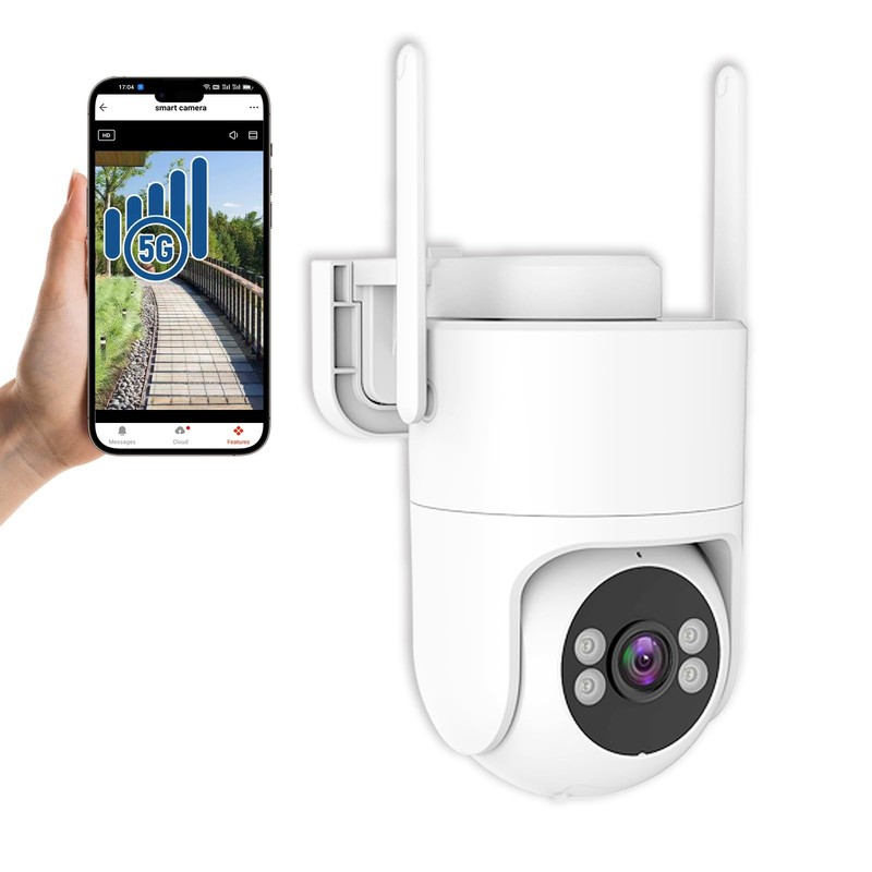 6MP TUYA Outdoor, 2.4G/5G WiFi Cameras for Home 24/7 Recording, Pan-Tilt 360°…
