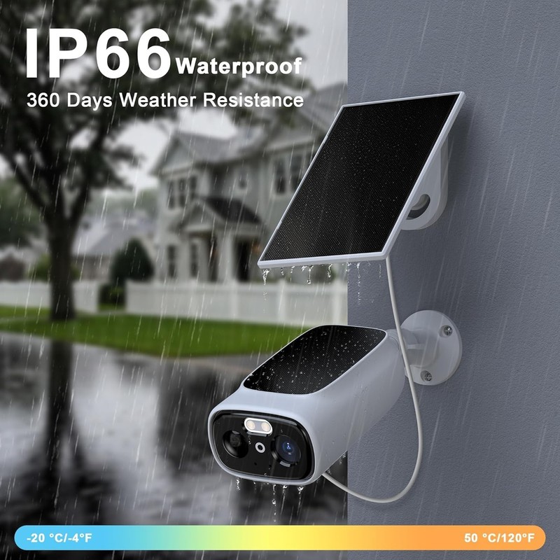 SolarCam 2K Wireless Outdoor Security Camera - Solar-Powered No Monthly Fees gallery