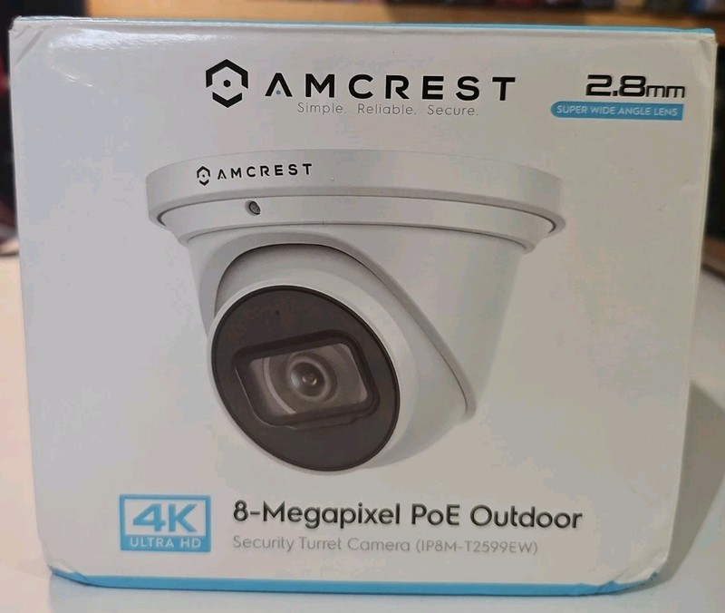 Amcrest UltraHD 4K (8MP) Outdoor Security IP Turret PoE Camera