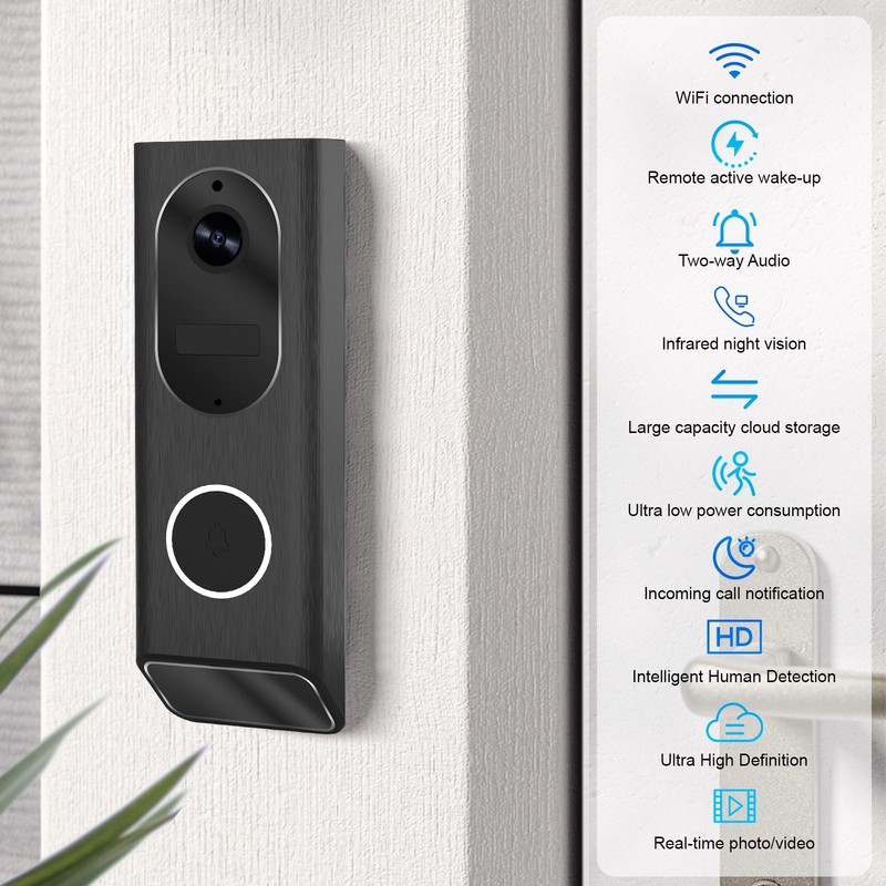 2025 Smart Video Doorbell Camera 2.4G Wi-Fi Night Vision Industry Leading HD gallery
