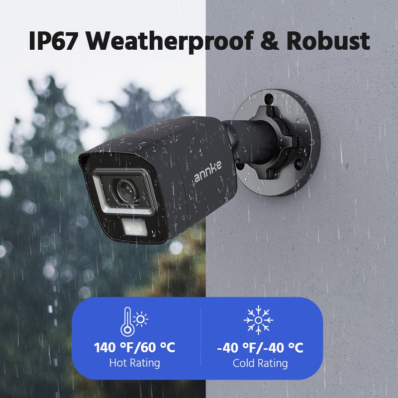 ANNKE 4pcs HD 1080P TVI Outdoor 2MP Security Camera Home Surveillance EXIR Night gallery