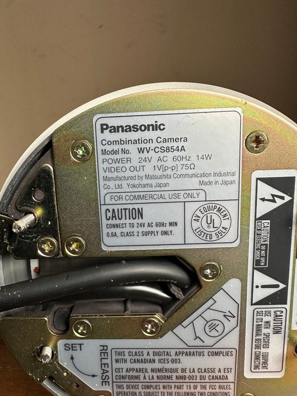 Panasonic WV-CS584A Super Dynamic 6 Day/Night Dome CCTV Security Analog Camera gallery